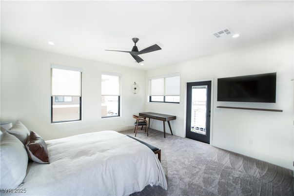Bedroom, Interior, Recessed Lighting