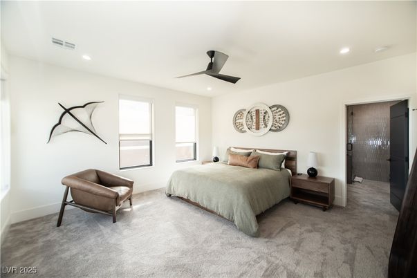 Bedroom, Interior, Recessed Lighting