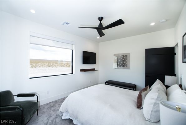 Bedroom, Interior, Recessed Lighting