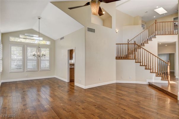 Chandelier, Interior, Recessed Lighting, Wood Texture Flooring