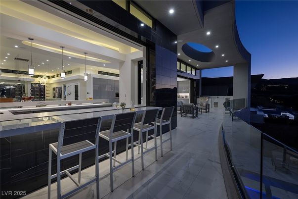 Interior, Kitchen, Marble, Pendant Lights, Recessed Lighting