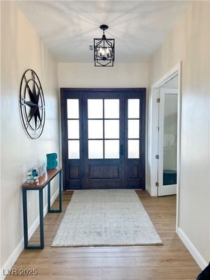 Chandelier, Interior, Wood Texture Flooring