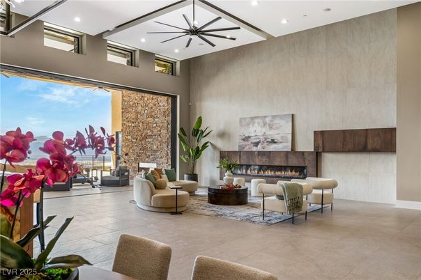 Fireplace, Interior, Living room, Pendant Lights, Recessed Lighting