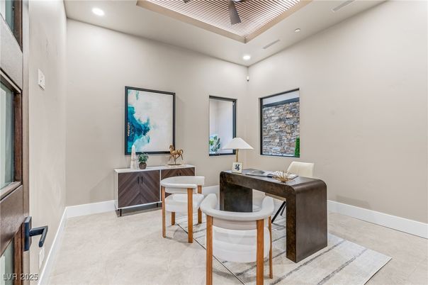 Home Office, Interior, Recessed Lighting