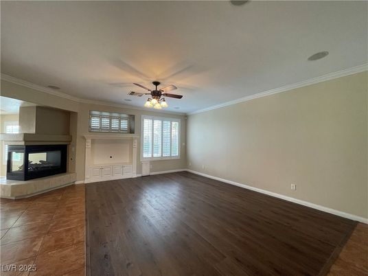 Empty room, Fireplace, Interior, Wood Texture Flooring