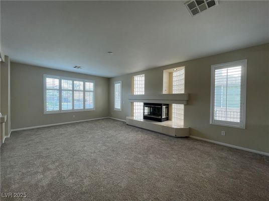 Empty room, Fireplace, Interior