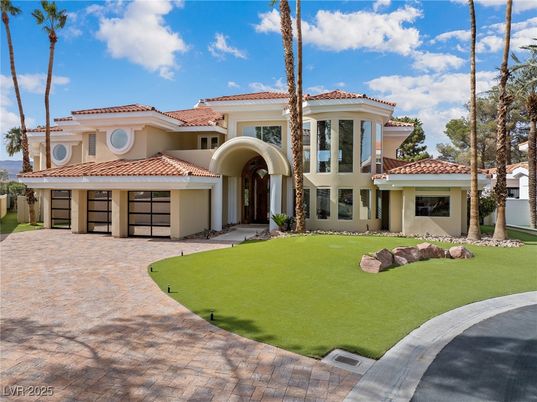 Attached, Backyard, Exterior, Facade, Mediterranean