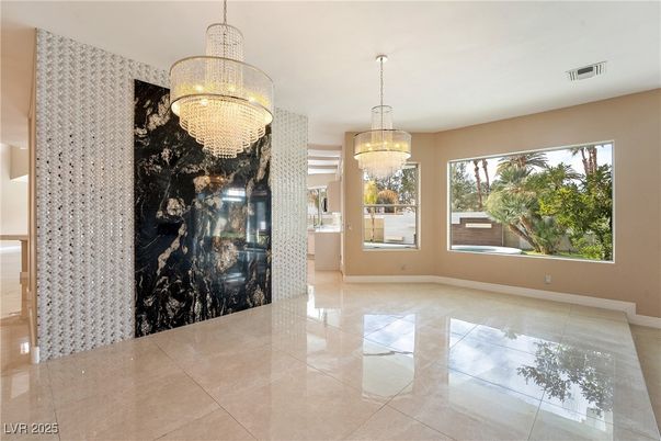 Chandelier, Empty room, Interior