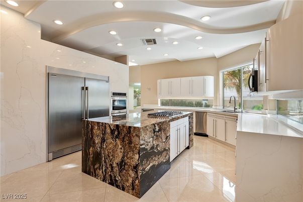 Interior, Kitchen, Recessed Lighting, Stainless Steel Appliances