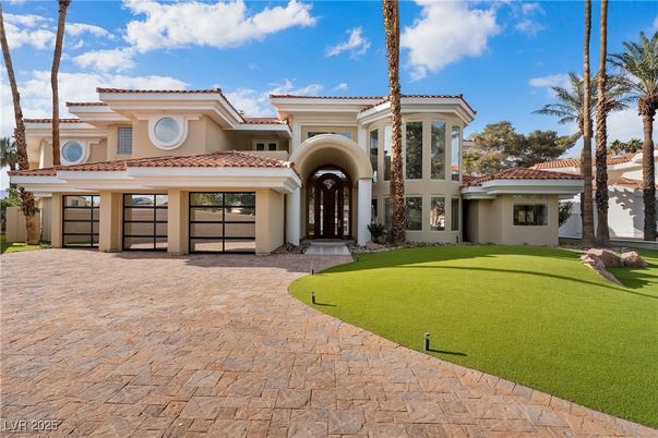 Attached, Backyard, Exterior, Facade, Mediterranean