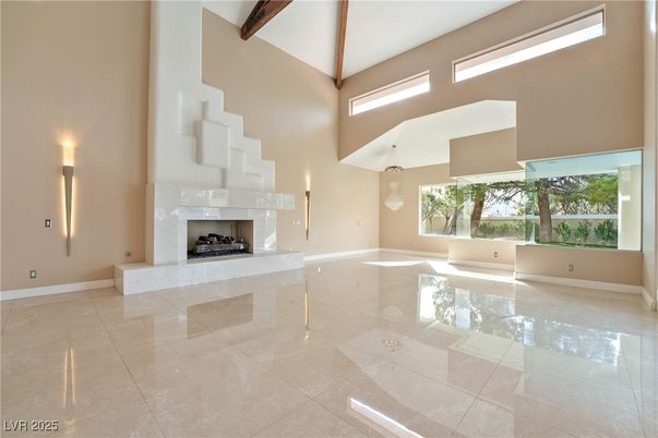 Empty room, Fireplace, Interior