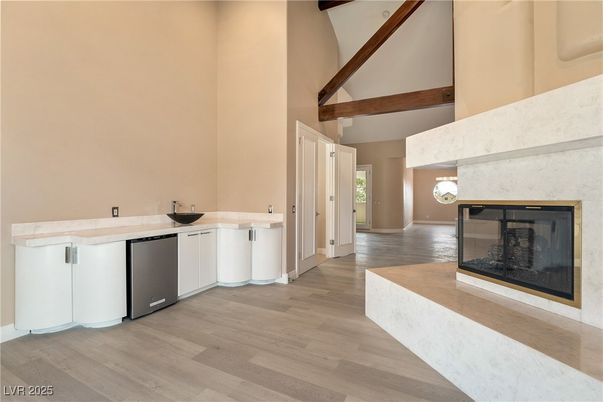 Fireplace, Interior, Wood Texture Flooring