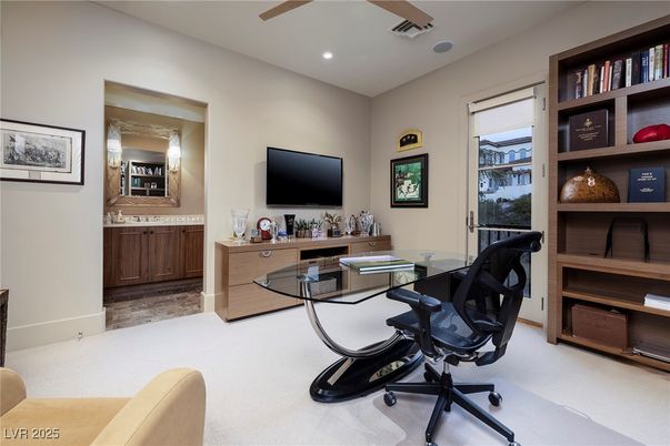 Home Office, Interior, Recessed Lighting