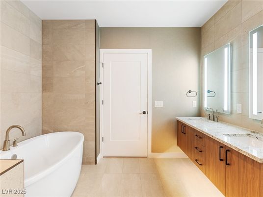 Bathroom, Dual Sink Vanities, Free Standing Baths, Interior