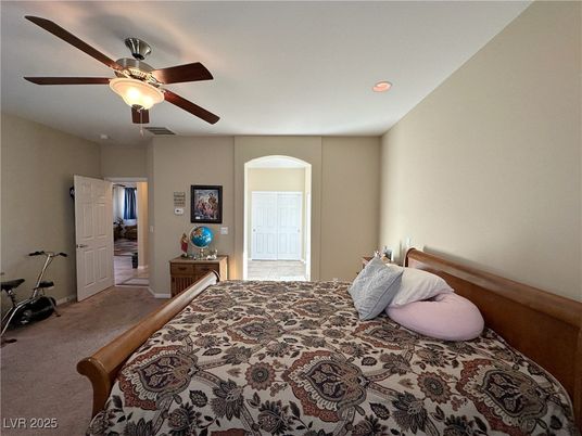 Bedroom, Interior, Recessed Lighting