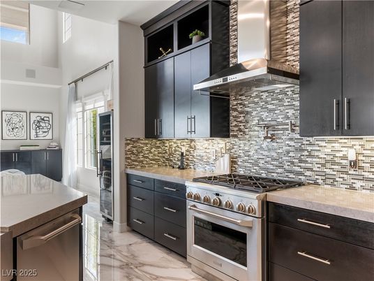 Interior, Kitchen, Marble, Stainless Steel Appliances