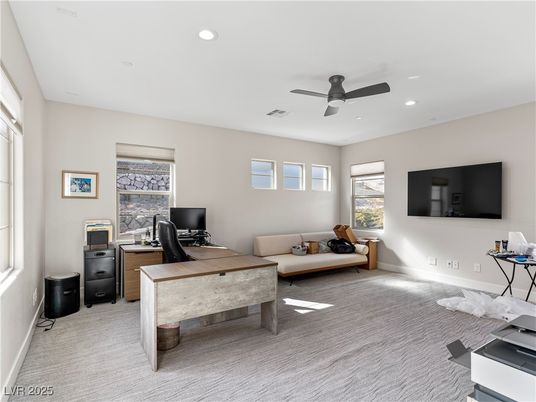 Home Office, Interior, Living room, Recessed Lighting