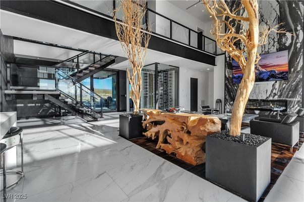 Chandelier, Interior, Living room, Marble, Recessed Lighting