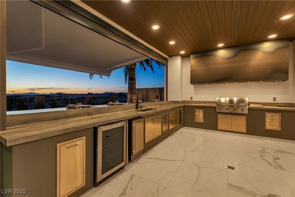 Interior, Marble, Recessed Lighting, Wooden Ceilings