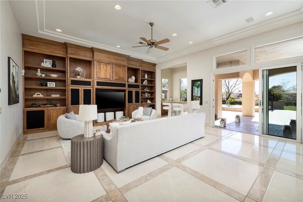 Interior, Living room, Recessed Lighting