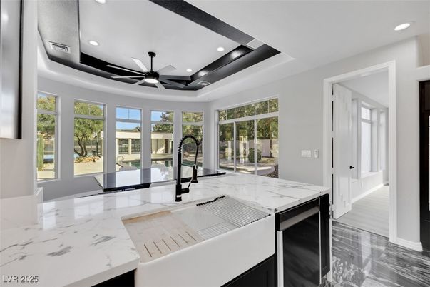 Interior, Kitchen, Marble, Recessed Lighting