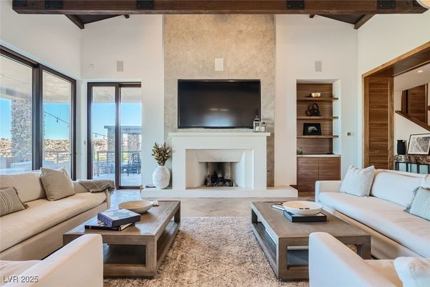 Fireplace, Interior, Living room, Wooden Beams, Wood Texture Flooring