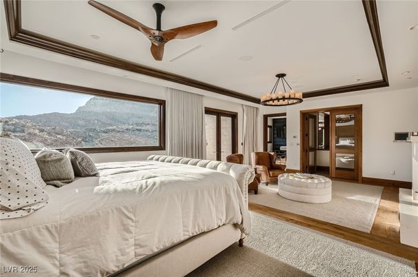 Bedroom, Chandelier, Interior, Recessed Lighting