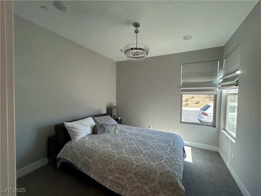 Bedroom, Chandelier, Interior