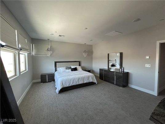 Bedroom, Interior, Pendant Lights, Recessed Lighting