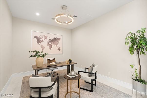 Home Office, Interior, Recessed Lighting
