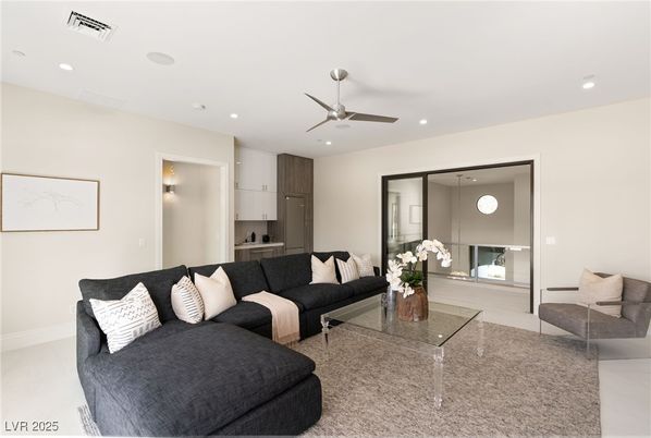 Interior, Living room, Recessed Lighting
