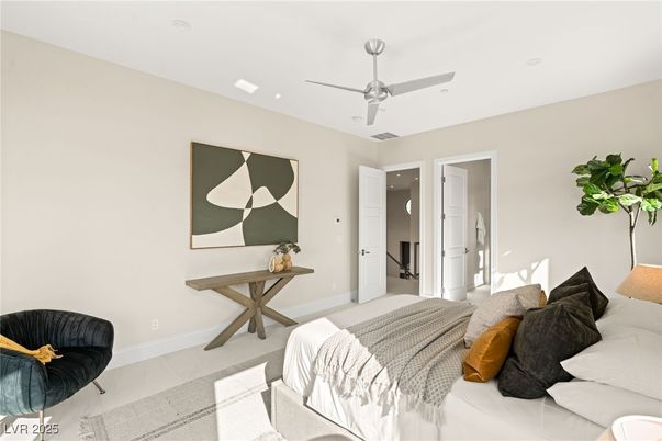 Bedroom, Interior, Recessed Lighting