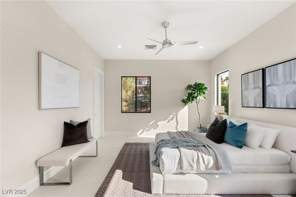 Bedroom, Interior, Recessed Lighting