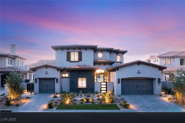 Attached, Exterior, Facade, Spanish Mediterranean