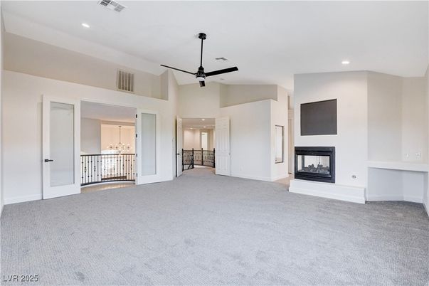 Empty room, Fireplace, Interior, Pendant Lights, Recessed Lighting