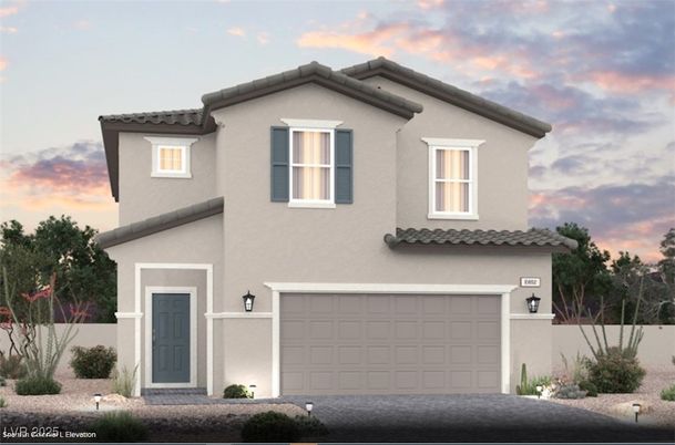 Attached, Exterior, Facade, Mediterranean