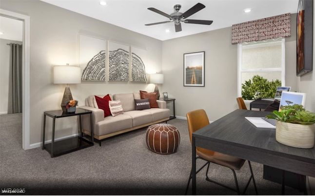 Home Office, Interior, Living room, Recessed Lighting