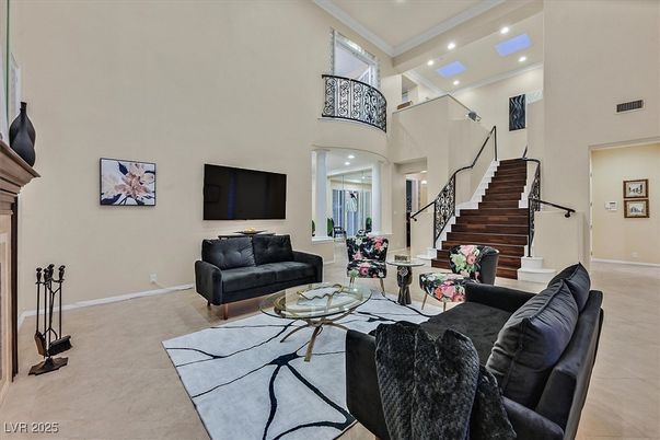 Interior, Living room, Recessed Lighting