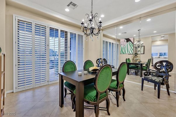 Chandelier, Dining room, Interior, Recessed Lighting