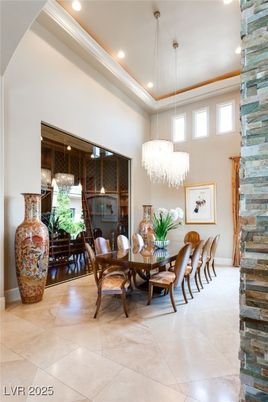 Chandelier, Dining room, Fireplace, Interior, Pendant Lights, Recessed Lighting
