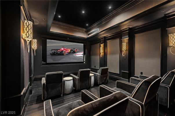 Home Theatre Room, Interior, Projection Screen, Recessed Lighting, Theatre Room