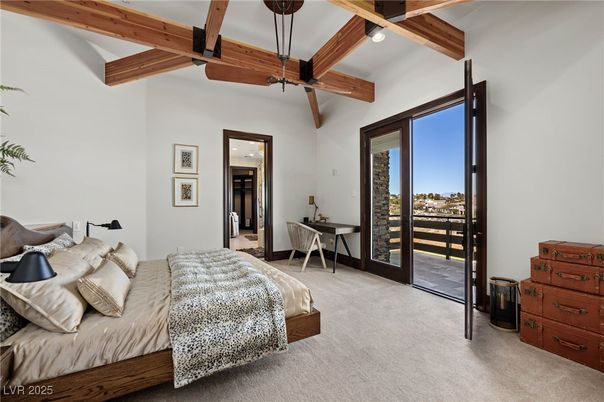 Bedroom, Interior, Wooden Beams