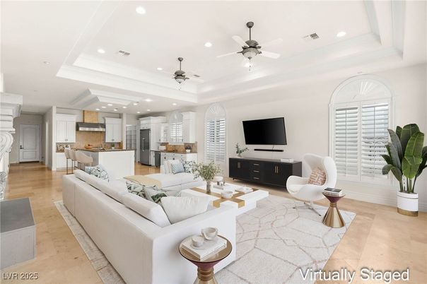 Interior, Kitchen, Living room, Recessed Lighting, Stainless Steel Appliances