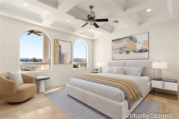 Bedroom, Interior, Recessed Lighting