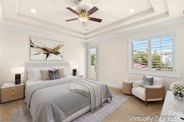 Bedroom, Interior, Recessed Lighting