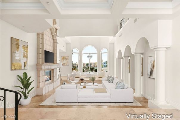 Fireplace, Interior, Living room, Pendant Lights, Recessed Lighting