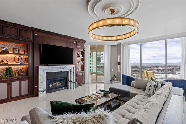 Fireplace, Interior, Living room, Pendant Lights