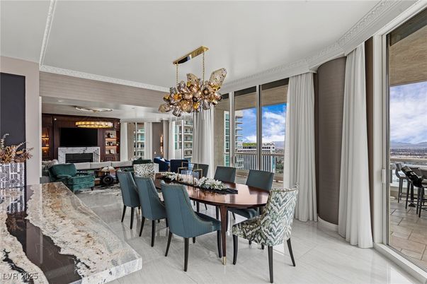 Chandelier, Dining room, Fireplace, Interior, Living room