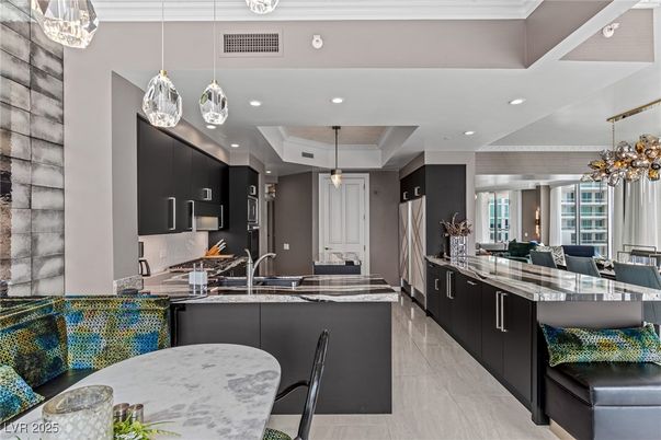 Interior, Kitchen, Pendant Lights, Recessed Lighting, Stainless Steel Appliances