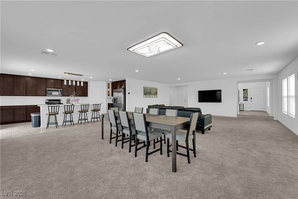 Dining room, Interior, Kitchen, Pendant Lights, Recessed Lighting